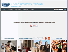 Tablet Screenshot of centroassistenzastudenti.it